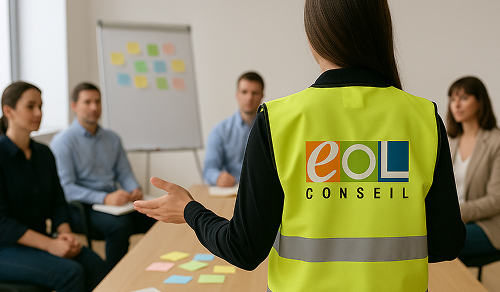 Animatrice qualité formant une équipe à la culture qualité au quotidien