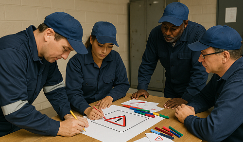 Atelier collaboratif sur les règles d’or QHE avec création de supports visuels